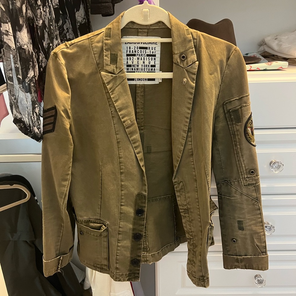 Excellent condition Zadig & Voltaire military jacket